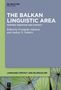 "The Balkan Linguistic Area"; blaues Cover, grüne Akzente, Pusteblumen-Abbildung im unteren Bereich.