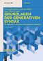 Christoph Gabriel: Grundlagen der generativen Syntax, Buch