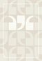 Einfaches, beige-weißes Muster aus stilisierten Kommaformen., Buch
