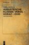 „Niklas Holzberg AUGUSTEISCHE KLASSIK: VERGIL, HORAZ, OVID EINE EINLADUNG“. Gelblich marmorierter Hintergrund., Buch