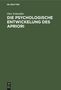 Otto Schneider: Die psychologische Entwickelung des Apriori, Buch