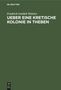 Friedrich Gottlieb Welcker: Ueber eine Kretische Kolonie in Theben, Buch