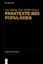 Paratexte des Populären, Buch, Buch