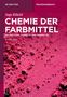 Titel: "Chemie der Farbstoffe". Autor: Ingo Klöckl. Rote Textur mit Sandkörnern im Hintergrund., Buch