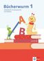 Bücherwurm Fibel. Arbeitsheft in Druckschrift mit Medien und eTraining Klasse 1, 1 Buch und 1 Diverse, 1 Buch und 1 Diverse