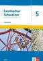 "Lambacher Schweizer 5, Mathematik für Gymnasien – G9, Arbeitsheft. Kind auf Klettergerüst, daneben ein Spinnennetzmuster.", Buch