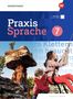 Praxis Sprache 7. Ein roter Sandsteinfelsen, ein kletterndes Mädchen und ein Junge mit roter Jacke., 1 Buch und 1 Diverse