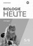 „BIOLOGIE HEUTE“, „Lösungen“, „5/6 Baden-Württemberg“. Eine graue Katze steht aufmerksam auf einem Baumstamm., Buch