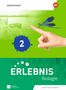 "2", "ERLEBNIS Biologie", Illustration einer Libelle auf einem Finger vor einem See., Buch