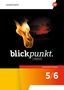 "blickpunkt. CHEMIE Arbeitsbuch Basis 5/6" vor Flamme und Abendhimmel, Westermann-Logo oben rechts., Buch