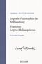 Ludwig Wittgenstein: Logisch-Philosophische Abhandlung. Tractatus Logico-Philosophicus, Buch