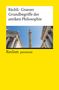 Andreas Bächli: Grundbegriffe der antiken Philosophie, Buch, Buch