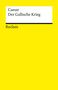 Covertext: "Caesar Der Gallische Krieg Reclam". Gelber Hintergrund, schlichtes Design., Buch