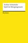 Arthur Schnitzler: Spiel im Morgengrauen, Buch