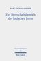 Marc Nicolas Sommer: Der Herrschaftsbereich der logischen Form, Buch