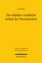 Tao Zeng: Der objektiv-rechtliche Gehalt der Pressefreiheit, Buch