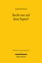 Marie Beyrich: Recht nur auf dem Papier?, Buch