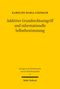 Gelber Hintergrund. Titel: "Additiver Grundrechtseingriff und informationelle Selbstbestimmung". Autor: Karoline Maria Linzbach., Buch