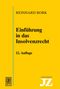 "Einführung in das Insolvenzrecht, 12. Auflage von Reinhard Bork" auf gelbem Hintergrund; zwei Logografiken., Buch