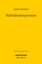 Gelber Hintergrund mit schwarzem Text: "Maßstabsinterpretation" - Simon Pielhoff, "Rechtstheorie - Legal Theory 16", Mohr Siebeck., Buch