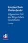 „Reinhard Bork, Florian Jacoby: Allgemeiner Teil des Bürgerlichen Gesetzbuchs, 5. Auflage“. Unten ein weißes Logo., Buch