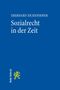 Text: "Eberhard Eichenhofer, Sozialrecht in der Zeit". Blaues Cover, gelbes Löwen-Logo links mit Text "Mohr Siebeck"., Buch