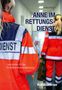 Texte: "ANNE IM RETTUNGSDIENST", "Lehrroman für die Notfallsanitäterausbildung". Zwei Personen in Rettungsdienst-Uniformen., Buch