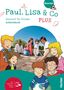 „Paul, Lisa & Co PLUS. Deutsch für Kinder. Arbeitsbuch.“ Illustration und Foto von Kindern in einer fröhlichen Szene., 1 Buch und 1 Diverse