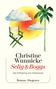 „Christine Wunnicke, Selig & Boggs, Die Erfindung von Hollywood“. Eine Illustration mit Palmen, Wolken, Stuhl., Buch
