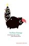 „Verflixte Festtage. Geschichten für richtig frohe Weihnachten.“ Illustration einer Katze mit Weihnachtsdeko., Buch