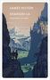 "JAMES HILTON SHANGRI-LA IRGENDWO IN TIBET." Bergszene mit Kloster und Wanderern auf einem Pfad., Buch