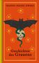 „HANNS HEINZ EWERS“, „Geschichten des Grauens“, „OKTOPUS“; Fledermaus, Totenkopf, Schlange, Sterne auf rotem Hintergrund., Buch