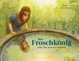 Illustration: Eine Prinzessin lehnt sich über einen Brunnen und sieht ihr Spiegelbild im Wasser., Buch