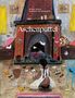 „Aschenputtel“ und „Brüder Grimm, illustriert von Bernadette“. Vor einem Kamin sitzt ein Mädchen, umgeben von Vögeln., Buch