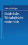 Frank Achtenhagen: Didaktik des Wirtschaftslehreunterrichts, Buch