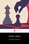 "Stefan Zweig, Schachnovelle. Penguin Klassiker." Illustration einer Hand, die eine Schachfigur hält., Buch