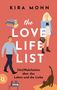 "the LOVE LIFE LIST" und "(Un)Wahrheiten über das Leben und die Liebe"; Illustration einer Frau, eines Mannes und einer Katze., Buch