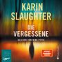 KARIN SLAUGHTER, DIE VERGESSENE, GELESEN VON NINA PETRI, Ungekürzt 3 MP3-CDs ca. 16 Std., bunte abstrakte Farben., MP3-CD
