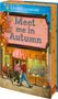 "Meet me in Autumn", Roman: Eine Pumpkin Spiced Romance. Illustration zeigt ein Paar vor einem Café im Herbst., Buch