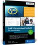 Buchcover mit Text: "SAP-Personalwirtschaft. Das Praxishandbuch." Bild von Personen und SAP-Software. Orion-Logo oben., Buch