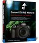 Ein Buchcover mit der Aufschrift "Canon EOS R6 Mark III – Das Handbuch zur Kamera" und einem Foto einer Kamera., Buch