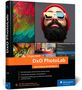 Buchcover: "Jürgen Wolf - DxO PhotoLab. Das umfassende Handbuch". Ein bärtiger Mann mit Sonnenbrille, bunte Fotos daneben., Buch