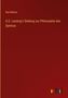 Karl Rehorn: G.E. Lessing's Stellung zur Philosophie des Spinoza, Buch