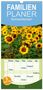 Dorothea Schulz: Familienplaner 2024 - Sonnenblumen mit 5 Spalten (Wandkalender, 21 x 45 cm) CALVENDO, Kalender