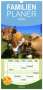 Elisabeth Stanzer: Familienplaner 2024 - Kühe mit 5 Spalten (Wandkalender, 21 x 45 cm) CALVENDO, Kalender