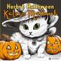 Kenya Kooper: Malbuch Katze Halloween Herbst Kreativ Antistress Ausmalbilder für Erwachsene Jugendliche Teenager Kinder Malbuch Herbst Geschenk für Katzenfans, Buch