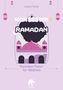 "Mein bester Ramadan", "Ramadan Planer für Mädchen". Illustration einer Moschee mit pinken Kuppeln und Laternen., Buch