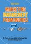 "Yves Keller: Marketing Management Frameworks. Schwarzweiß-Ausgabe. 90+ Tools für dein Marketing. Illustration mit Flugzeug.", Buch