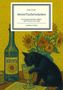 "Fidel Pfahl: Absinntische Gedanken. Ein fragmentarischer Zyklus über Vincent van Gogh, tredition Verlag." Illustration: Schwarze Katze trinkt aus einem Glas, Sonnenblumen im Hintergrund., Buch