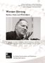 Titel: "Werner Herzog: Mythos, Wahn und Wirklichkeit". Schwarz-weiß Foto von Herzog mit Mikrofon, nachdenklich., Buch
